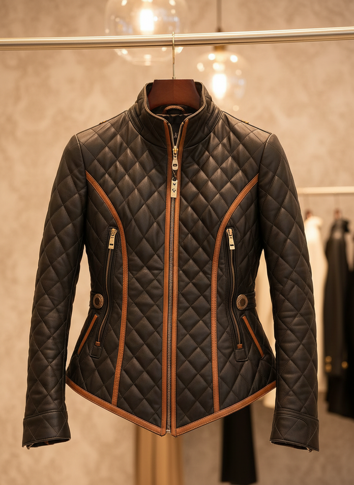 Diamond-quilted Padded Jacket - View 10.0 | Avenly London