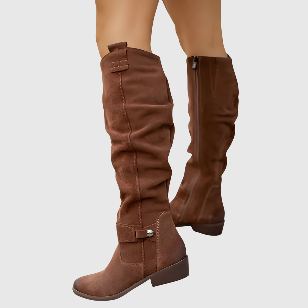 Knee-High Leather Boots - View 5.0 | Avenly London