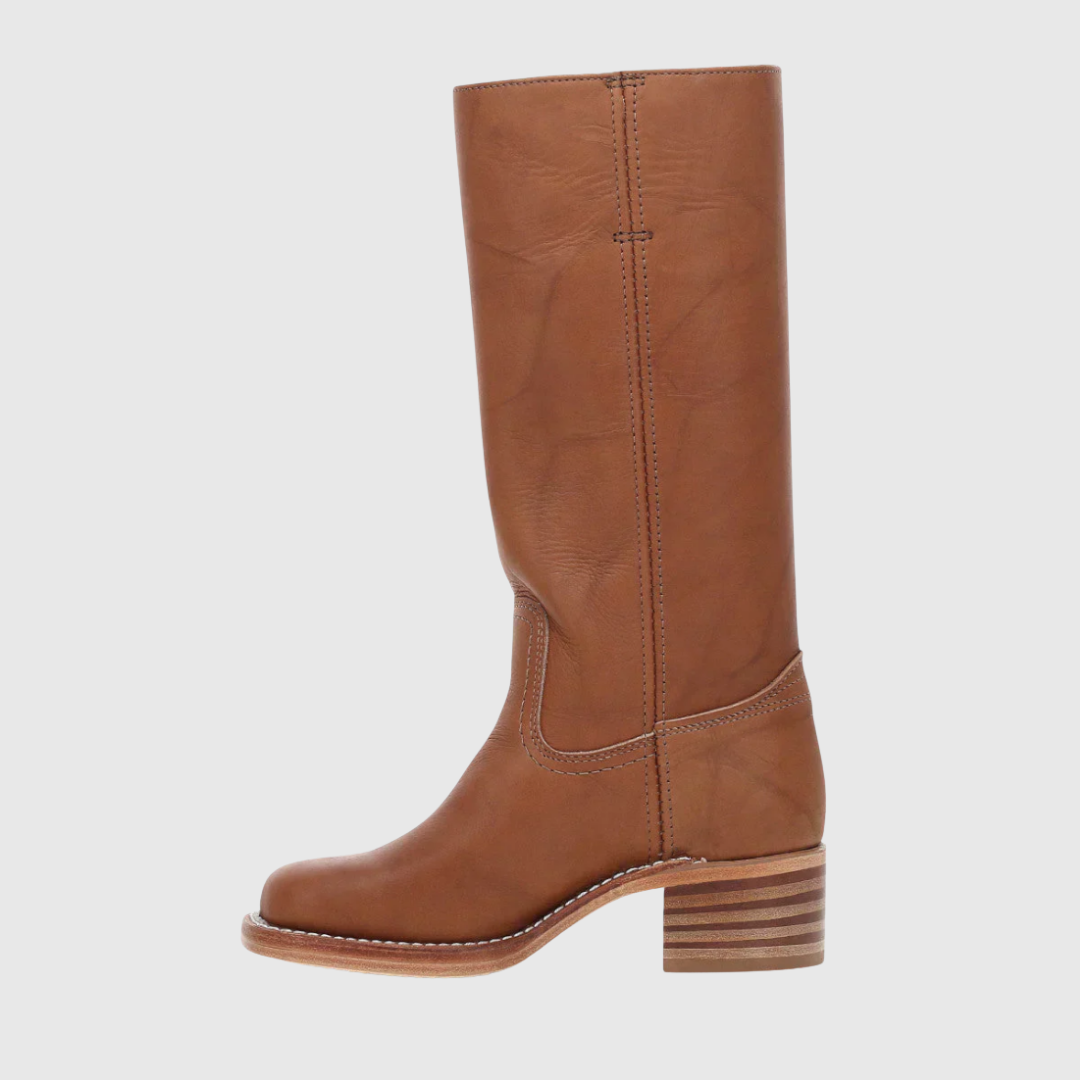 Lerelia | Leather Knee-High Boots