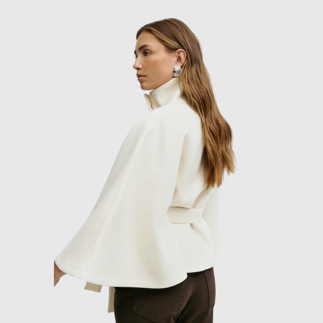 Belted Cape Jacket - View 13.0 | Avenly London