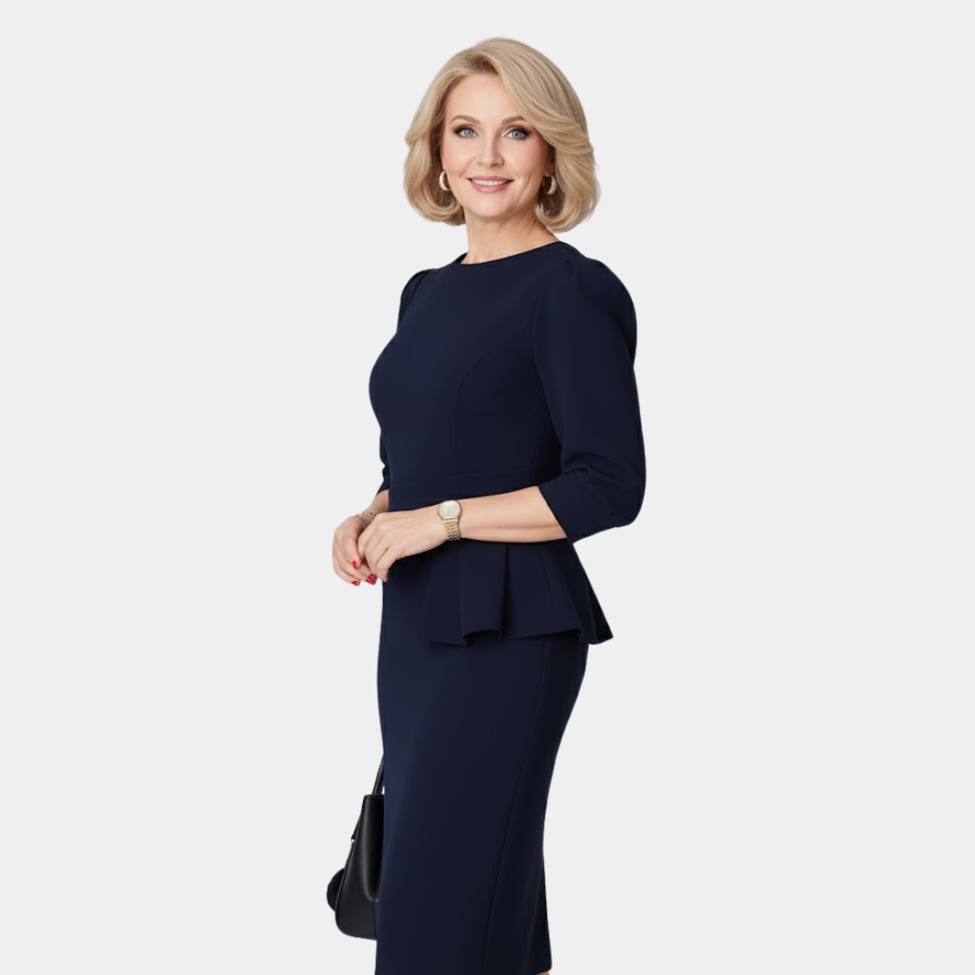 Claudine Bloom | Refined Ruffle Midi Dress - View 4.0 | Avenly London