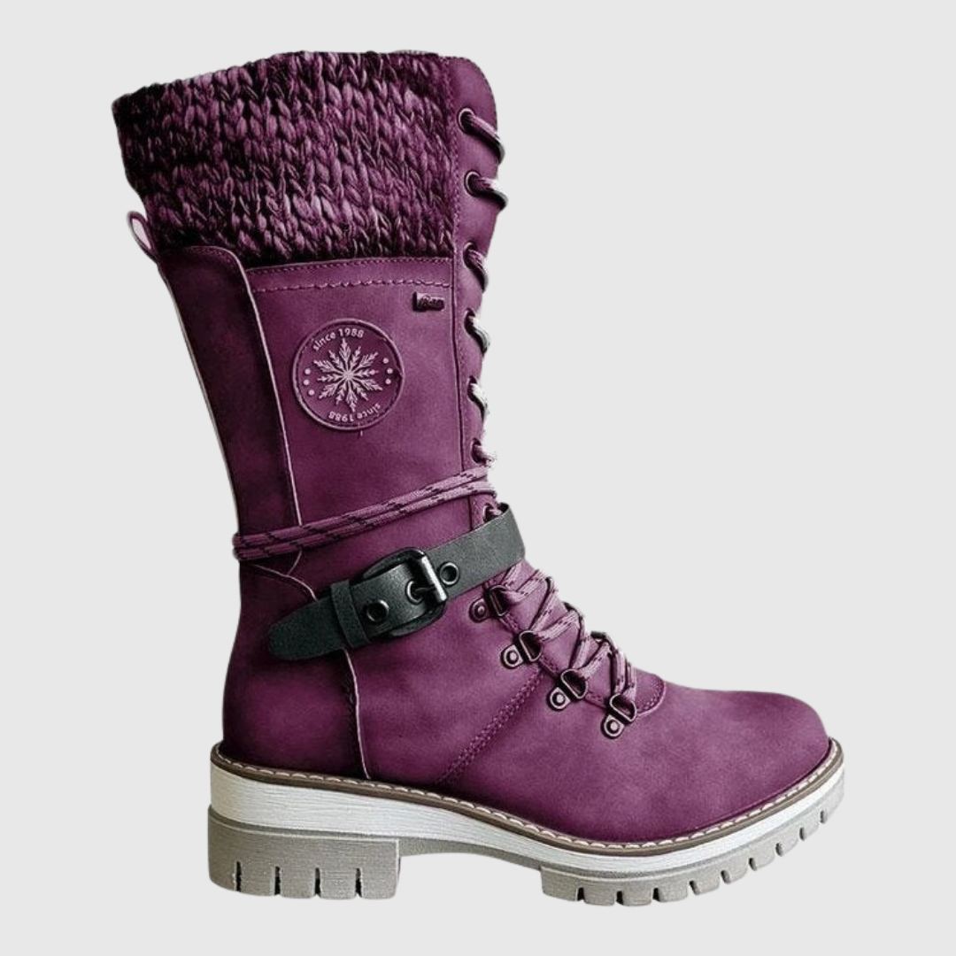 Waterproof Knee-High Snow Boots - View 7.0 | Avenly London