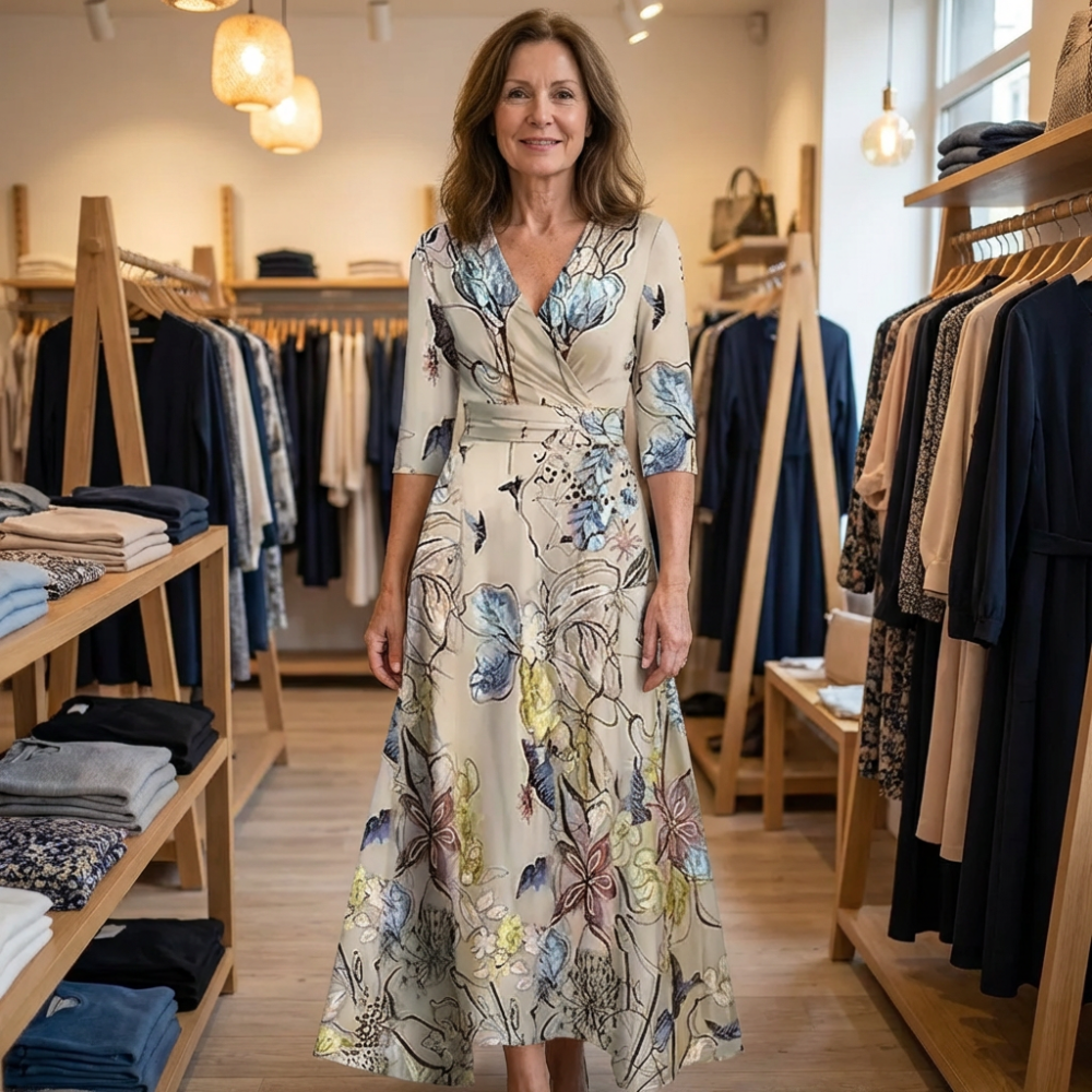 Elegant Floral Dress - View 4.0 | Avenly London