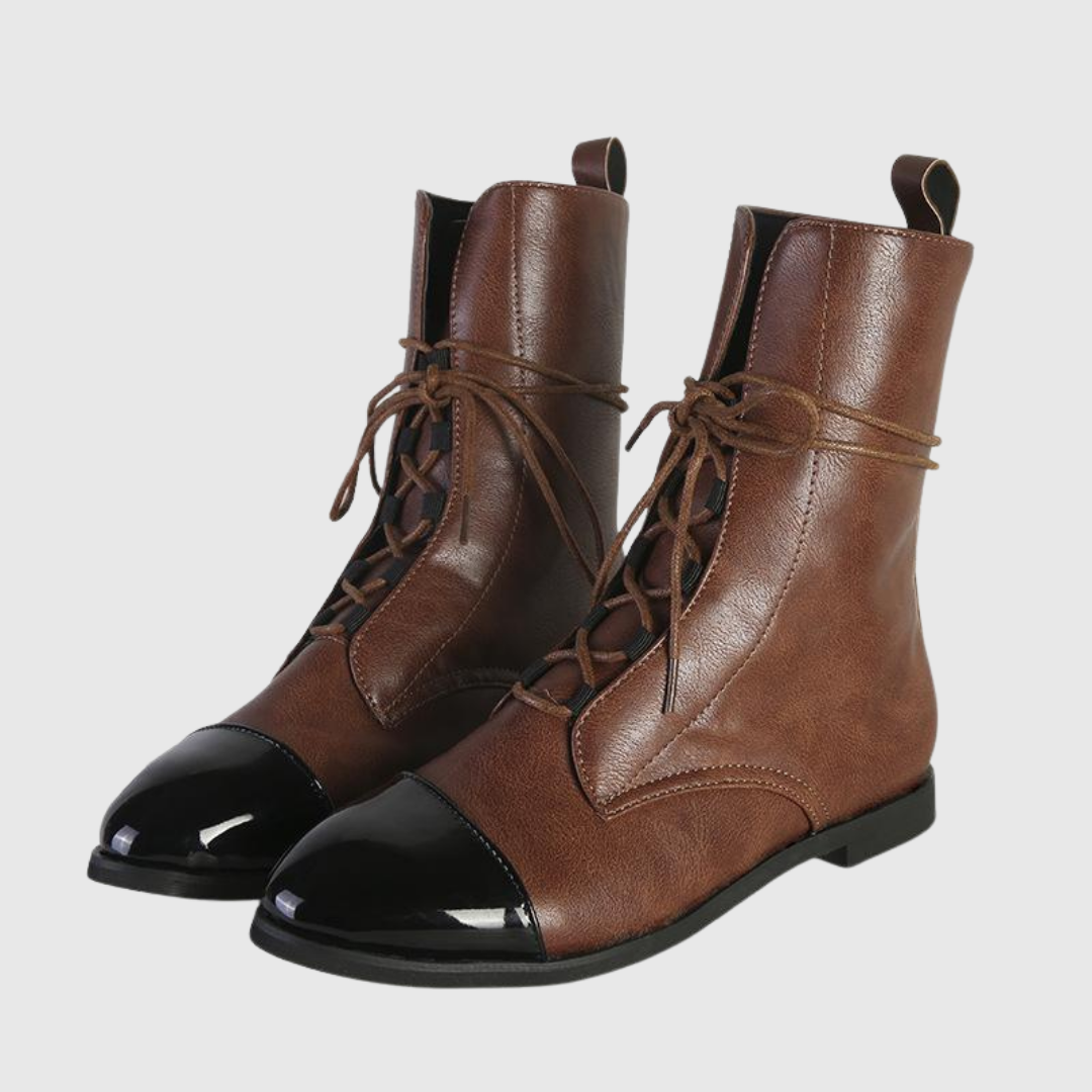 Classic Lace-Up Boots - View 11.0 | Avenly London