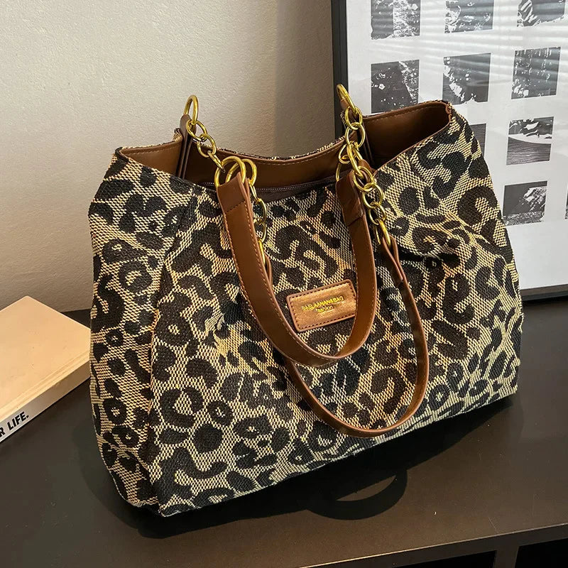 Tavira | Leopard Charm Tote