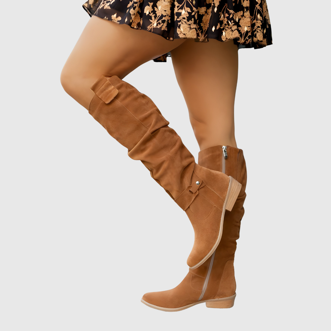Knee-High Leather Boots - View 2.0 | Avenly London