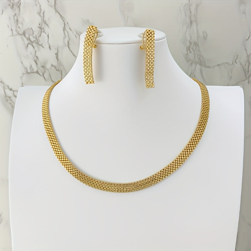 Refined Long Necklace, Bracelet & Earrings Set - View 11.0 | Avenly London