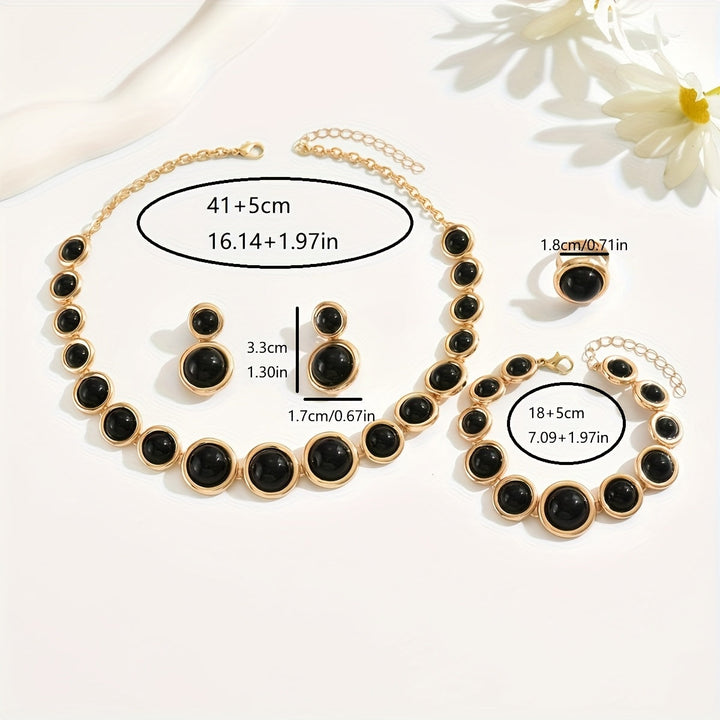 Retro 4-Piece Jewelry Set