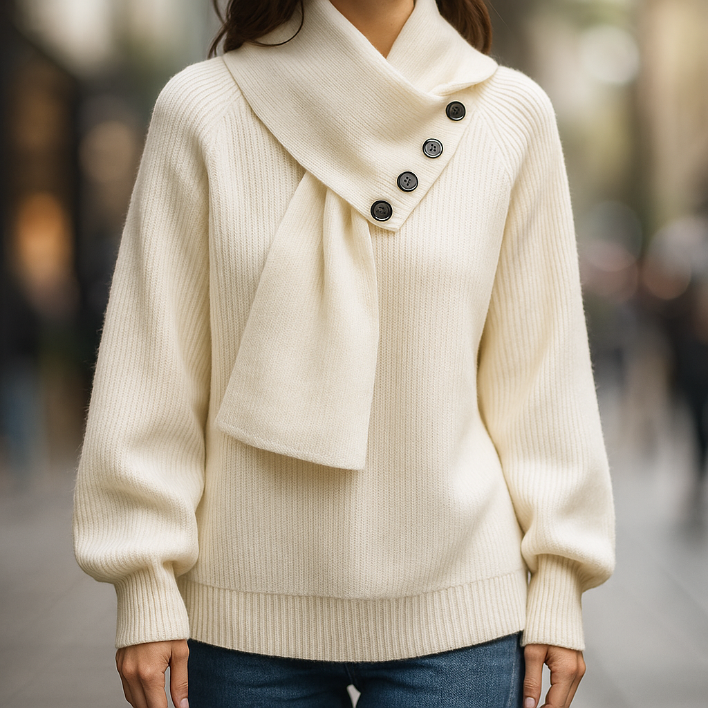 Arielle | Cozy Scarf-Neck Sweater
