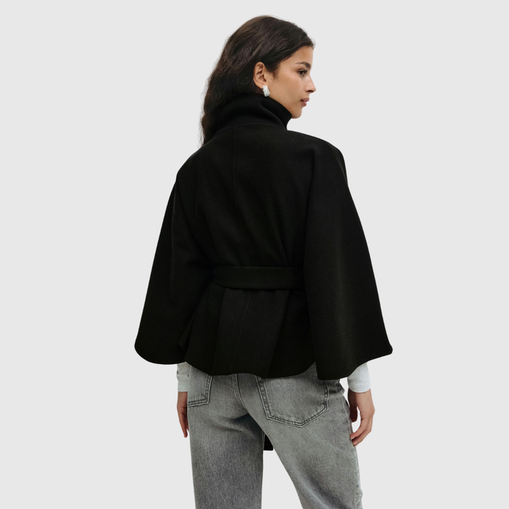Belted Cape Jacket - View 4.0 | Avenly London