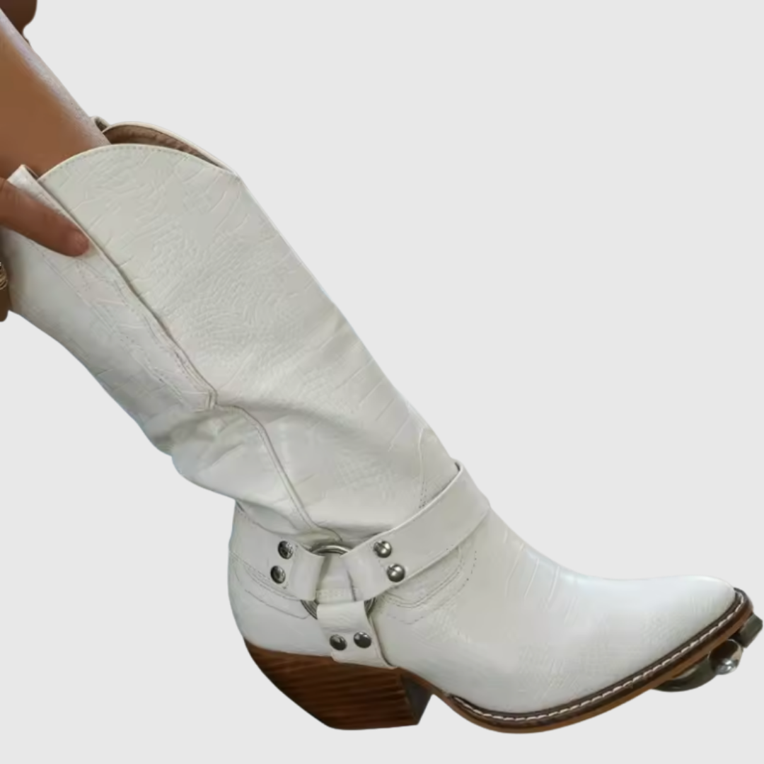 Luxe Cowboy Leather Boots - View 3.0 | Avenly London