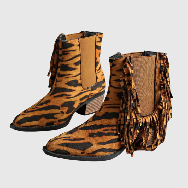 Fringe Suede Ankle Boots - View 3.0 | Avenly London