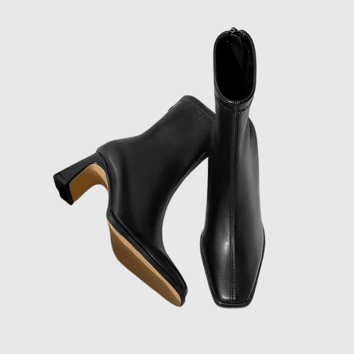 Square-Toe Warm Ankle Boots - View 5.0 | Avenly London