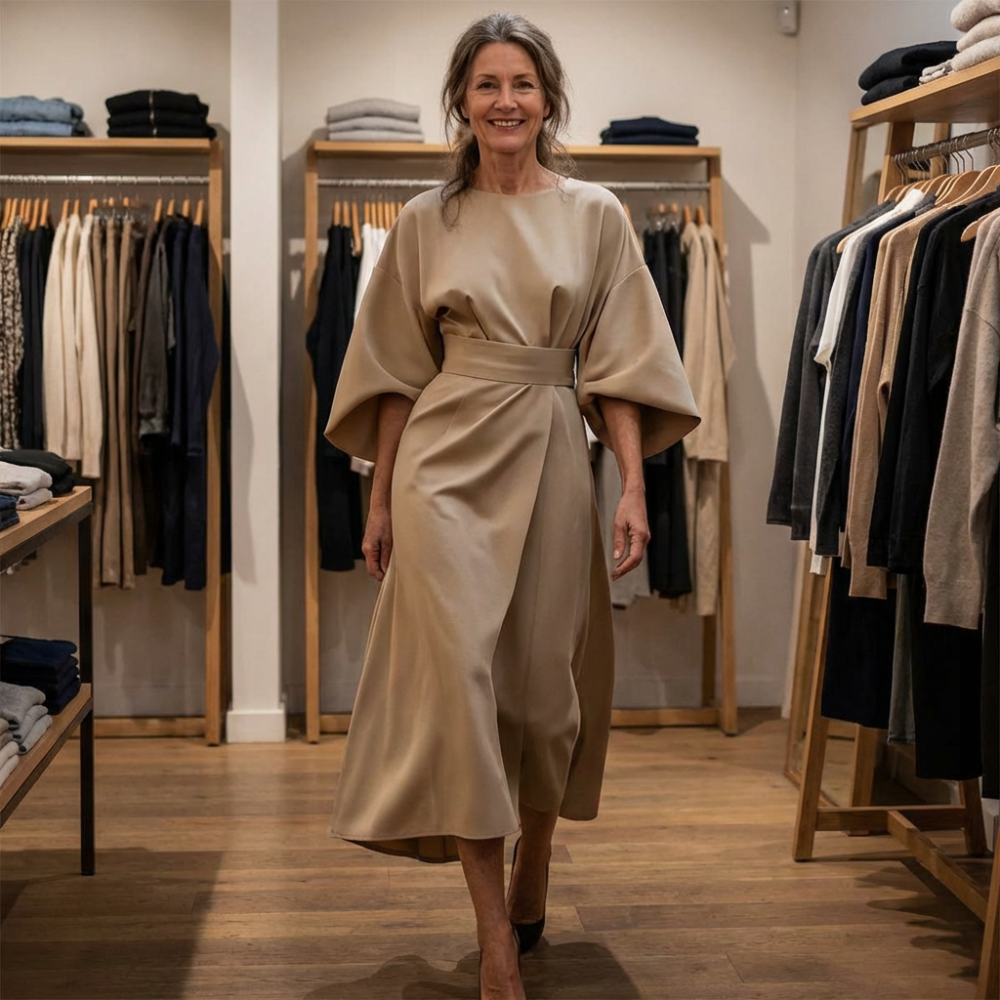 Satin Feel Batwing Sleeve Maxi Dress - View 4.0 | Avenly London