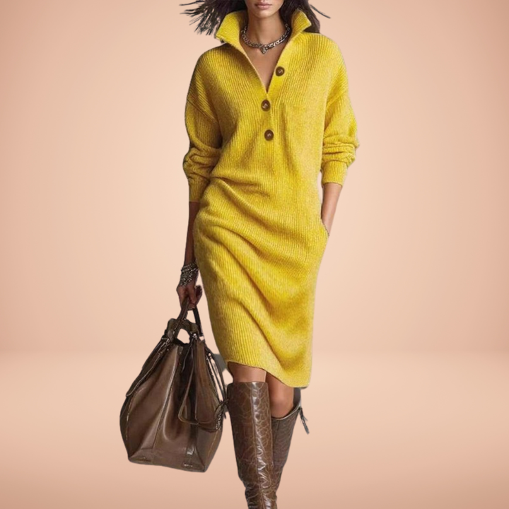 Warm Knit Dress, Elegant and Comfortable - View 2.0 | Avenly London