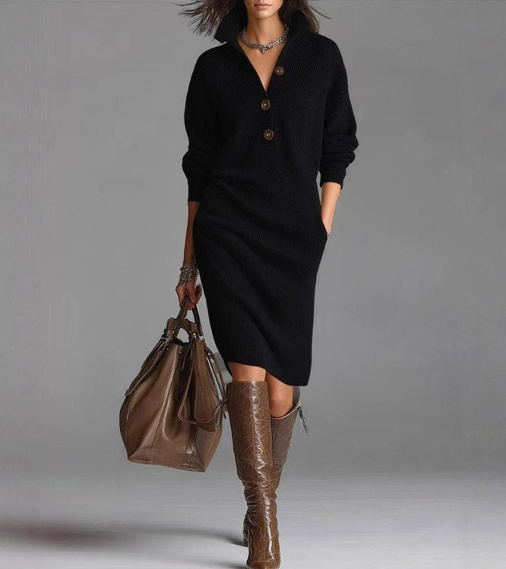 Warm Knit Dress, Elegant and Comfortable - View 6.0 | Avenly London