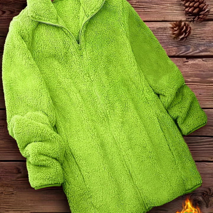 Zip-Up Teddy Fleece - View 16.0 | Avenly London