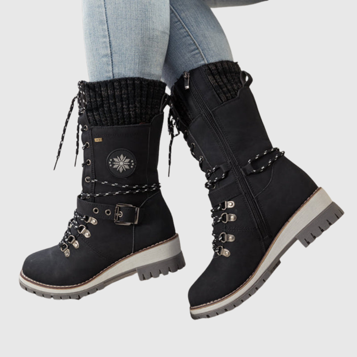 Waterproof Knee-High Snow Boots - View 6.0 | Avenly London