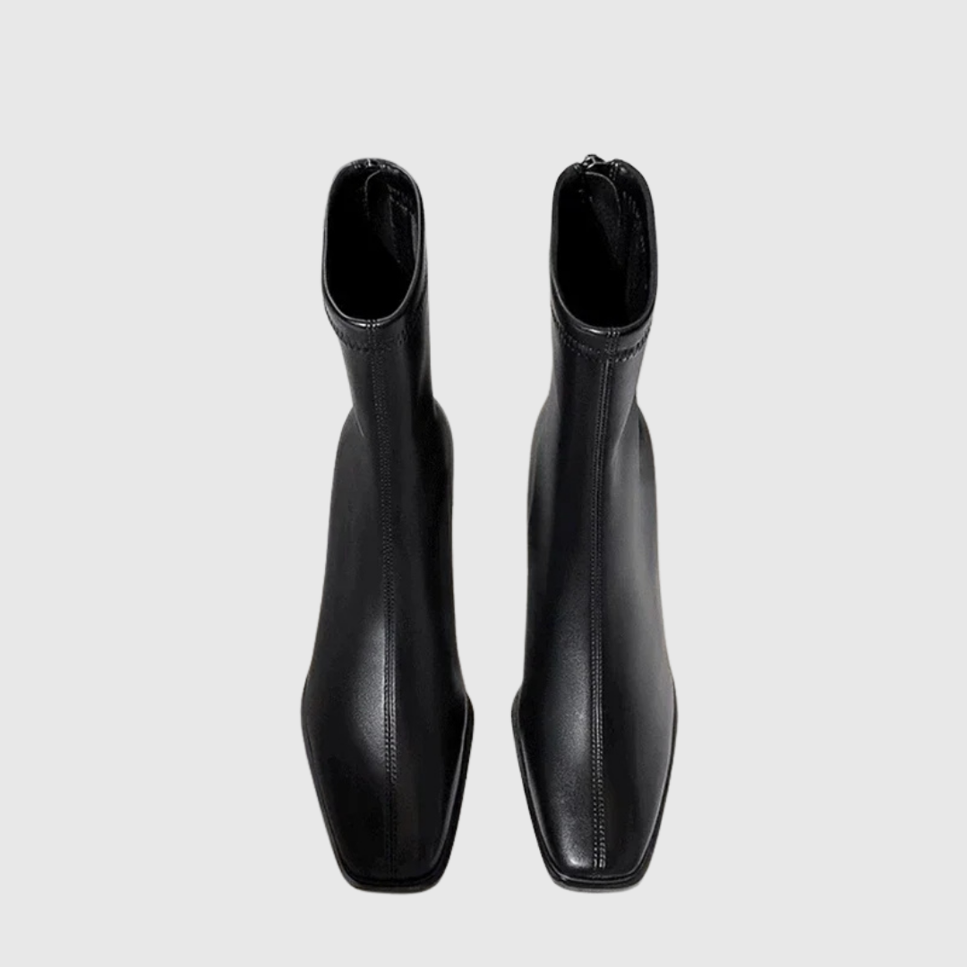 Square-Toe Warm Ankle Boots - View 3.0 | Avenly London