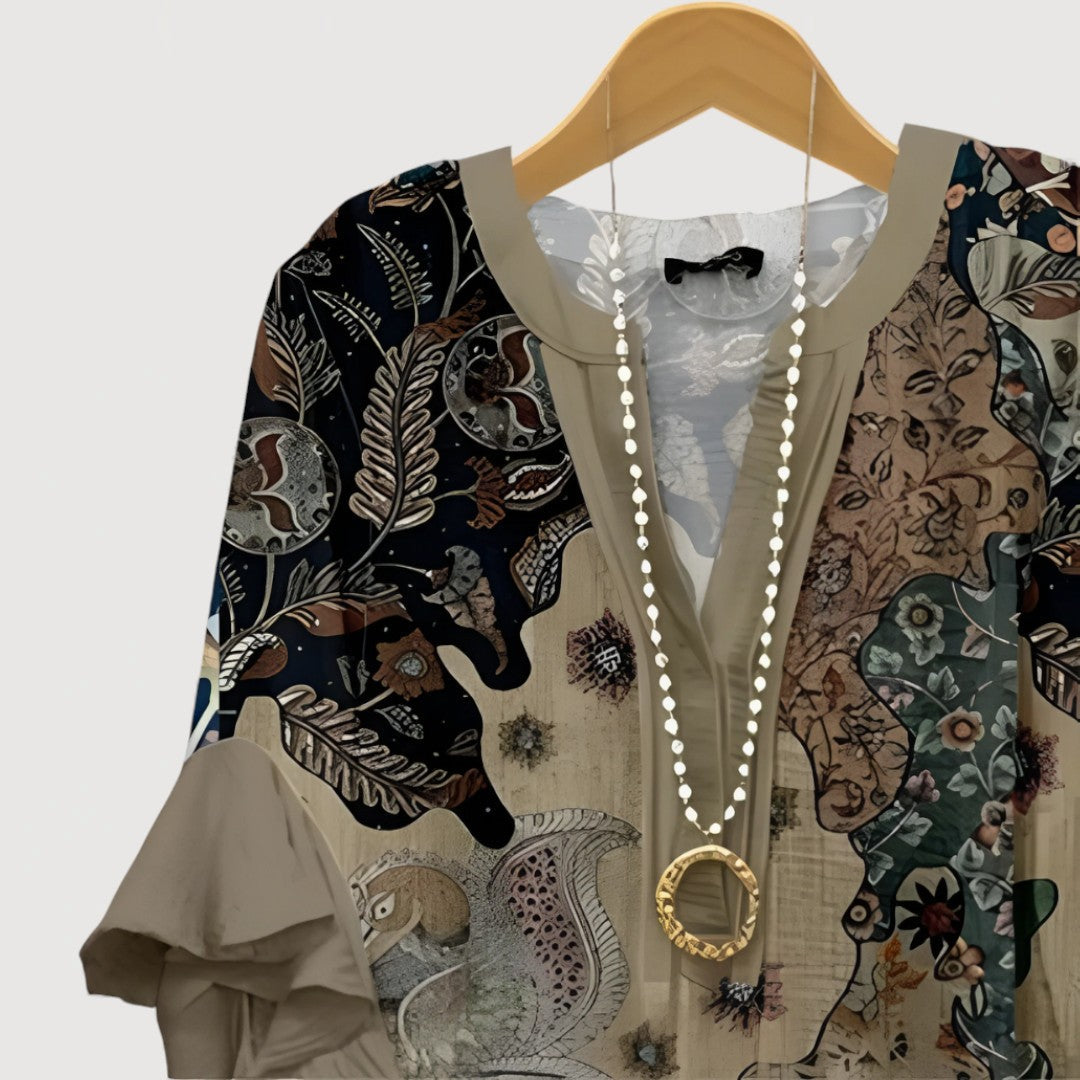 BOHO RUFFLE BLOUSE - View 4.0 | Avenly London