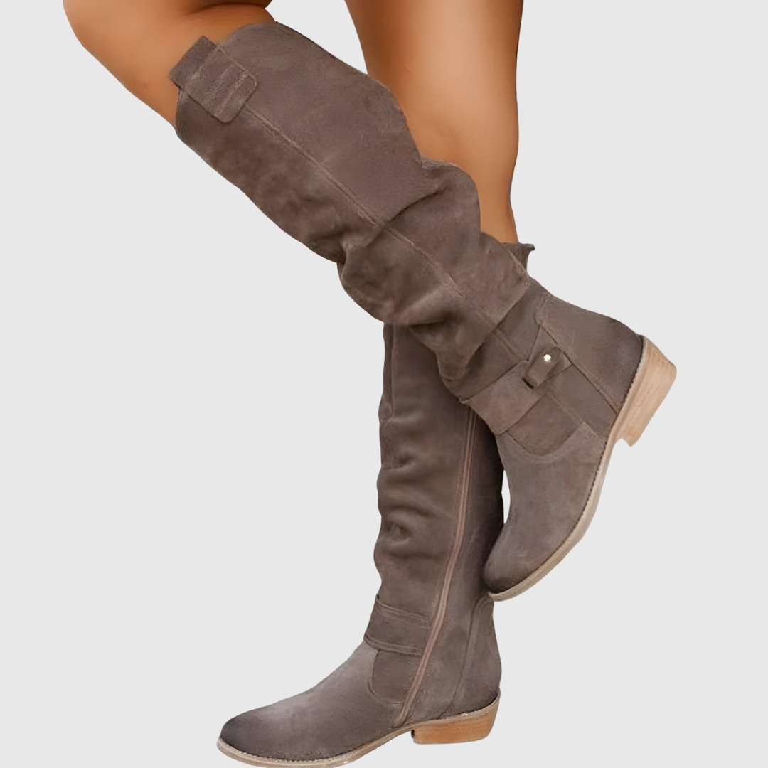 Knee-High Leather Boots - View 8.0 | Avenly London