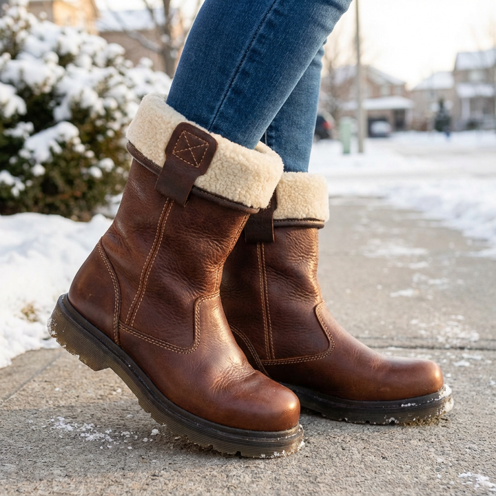 COZY FUR-LINED WINTER BOOTS - View 4.0 | Avenly London