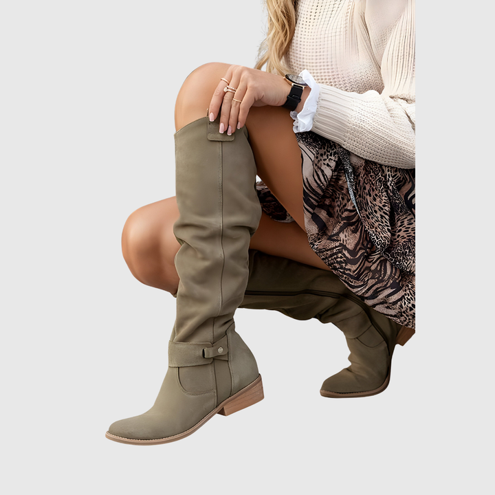 Knee-High Leather Boots - View 9.0 | Avenly London