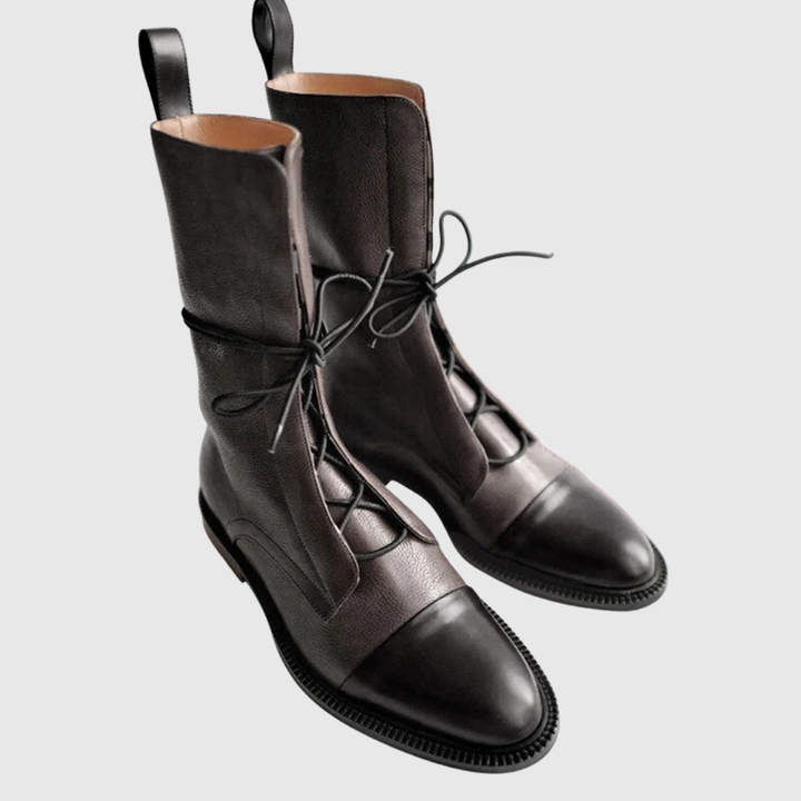 Classic Lace-Up Boots - View 7.0 | Avenly London