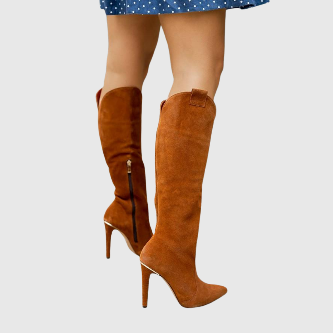 Aureline | Chic Stiletto Leather Boots