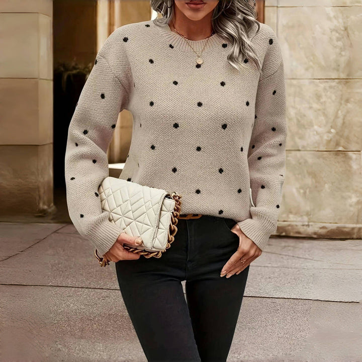 Nina | Polka Dot Knitted Sweater