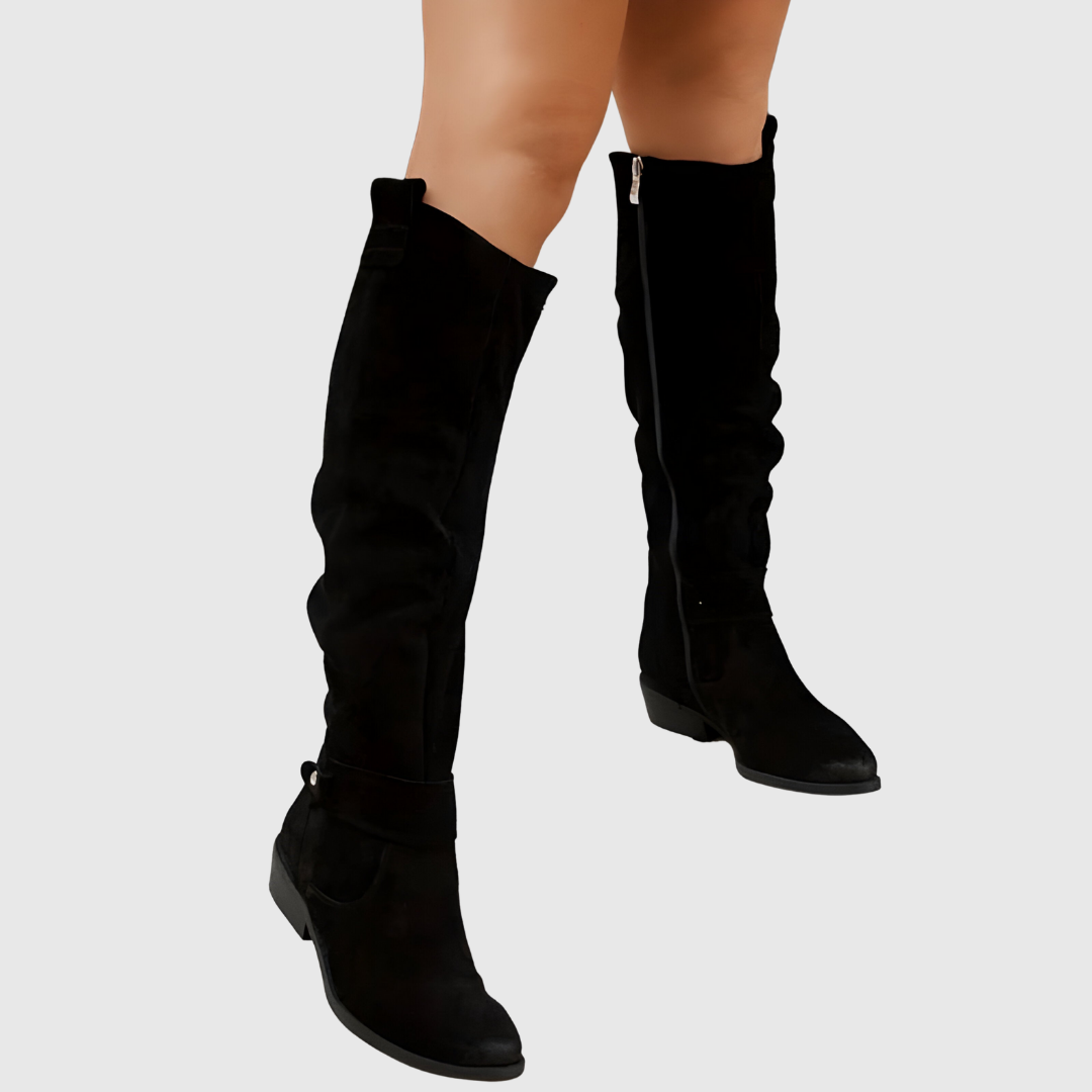 Knee-High Leather Boots - View 7.0 | Avenly London