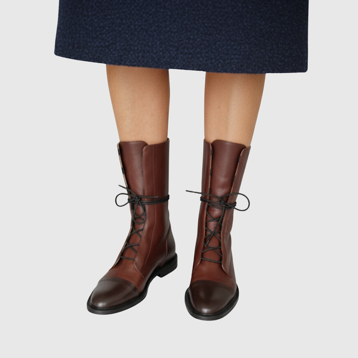 Classic Lace-Up Boots - View 4.0 | Avenly London