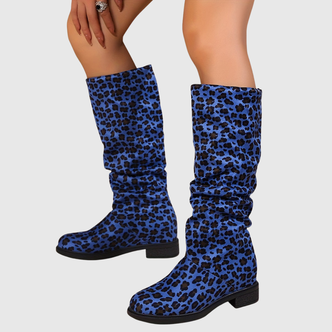 Leopard Mid-Calf Boots - View 14.0 | Avenly London