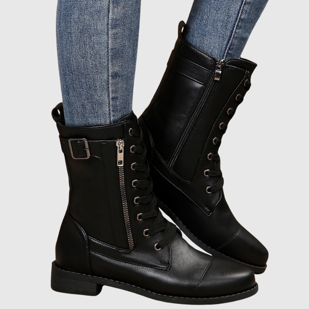 Comfortable Side-Zip Leather Boots - View 1.0 | Avenly London