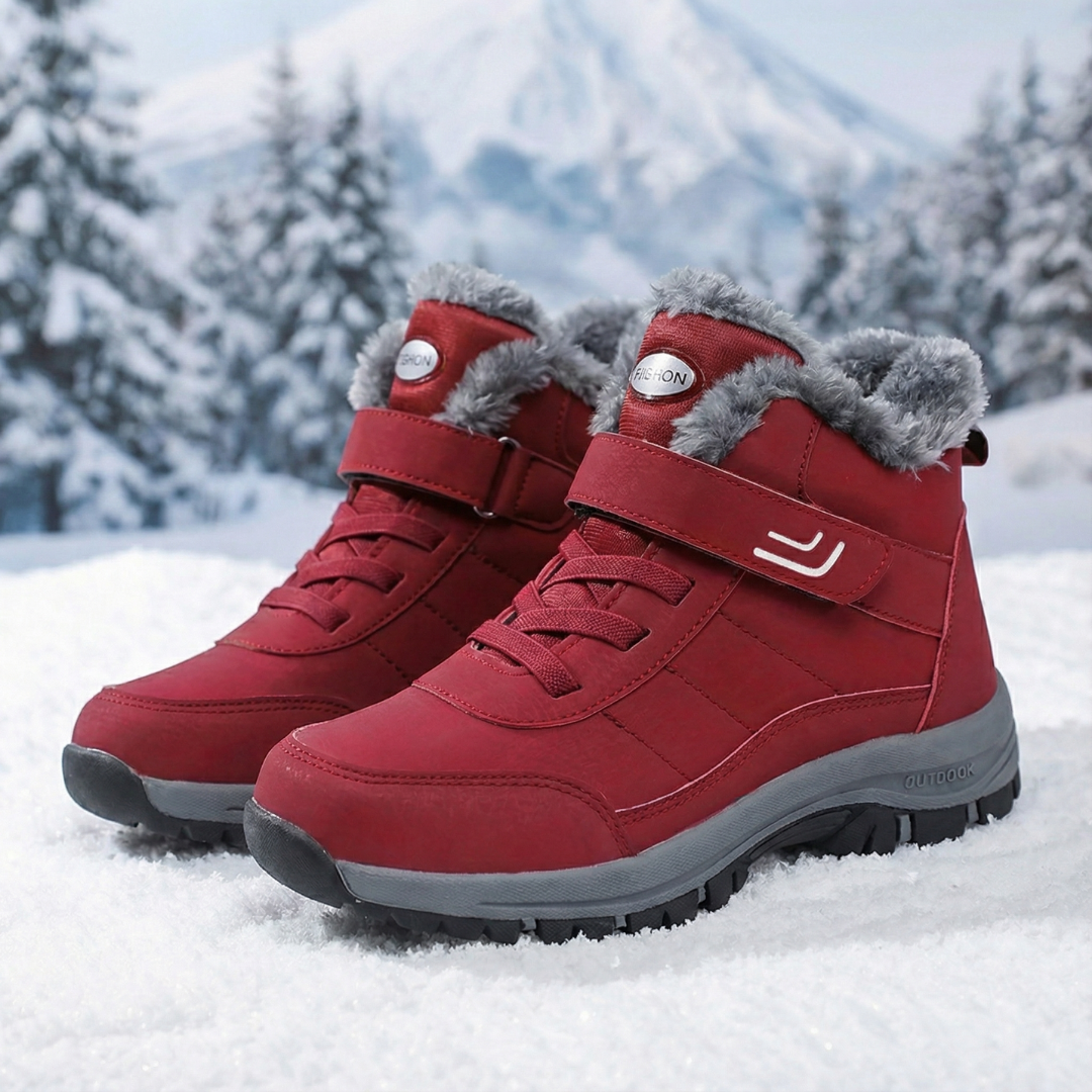 Fleece Comfort Boots High - View 6.0 | Avenly London
