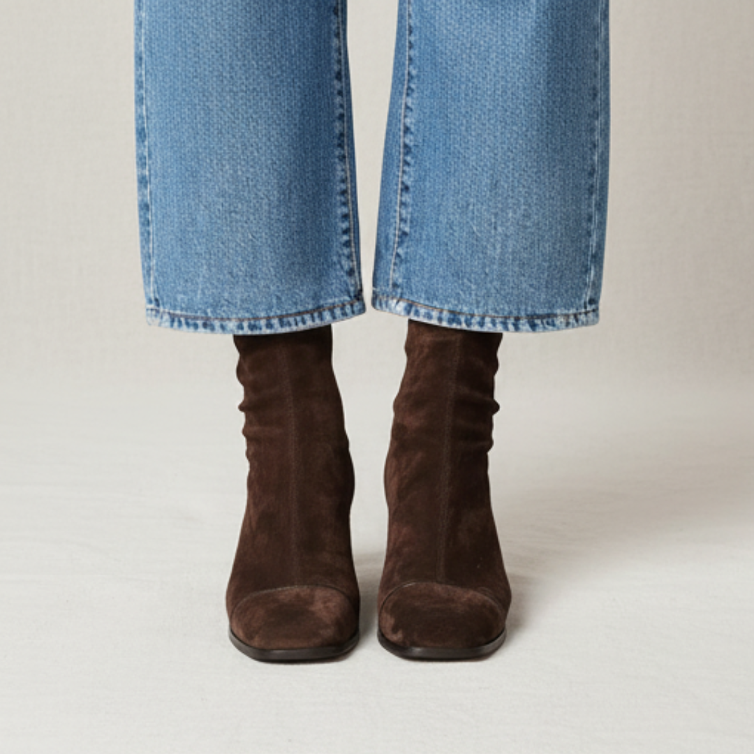 VICTORIA™ - SQUARE-TOE ORTHOPEDIC HEEL BOOTS