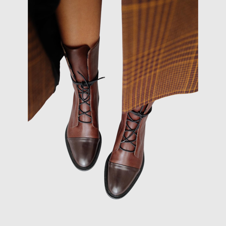 Classic Lace-Up Boots - View 6.0 | Avenly London