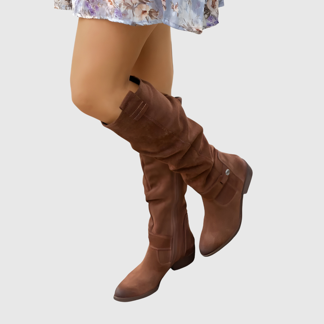 Knee-High Leather Boots - View 4.0 | Avenly London