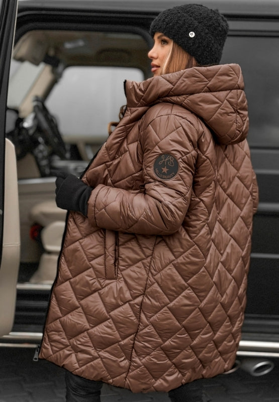 Magda | Quilted Coat with Hood for Winter