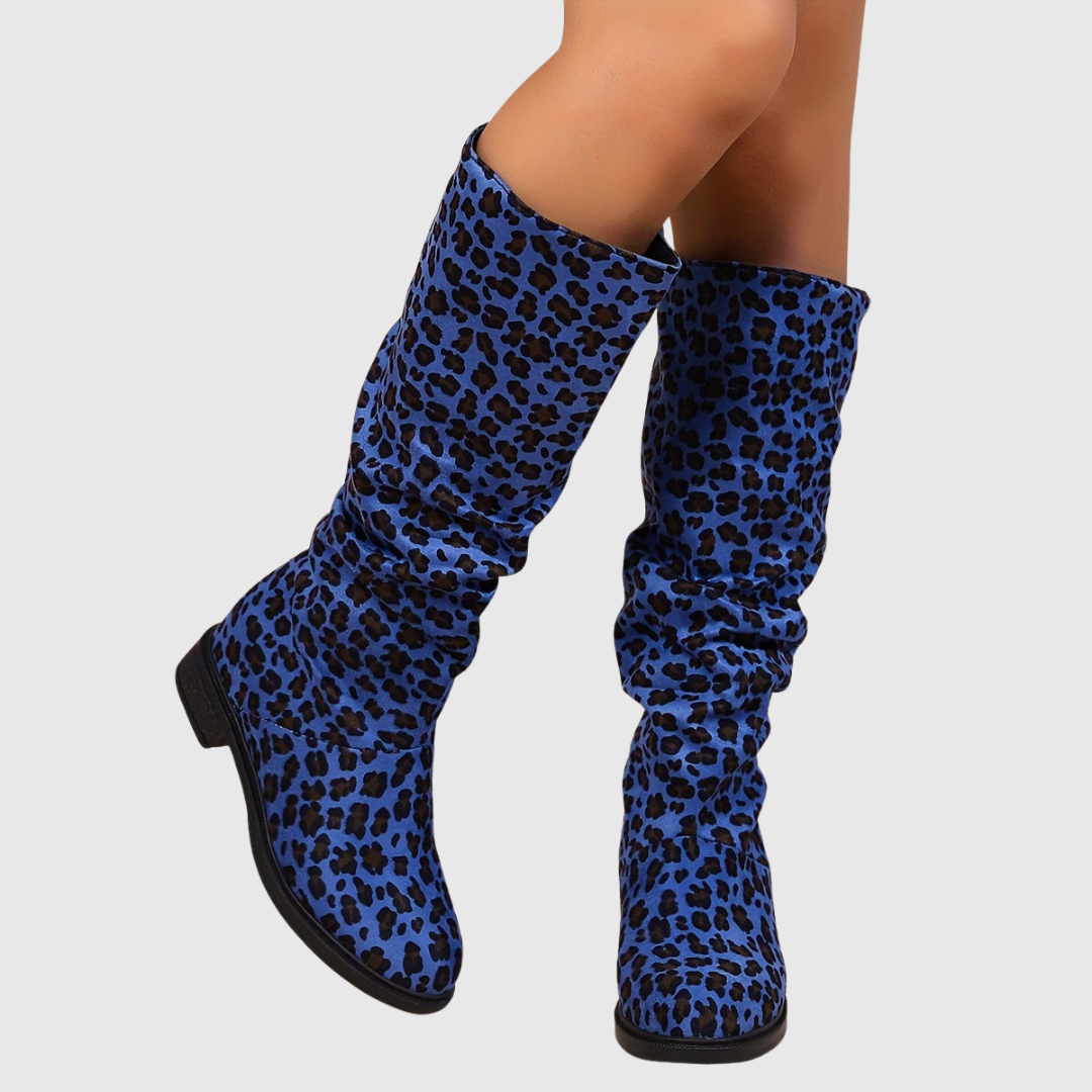 Leopard Mid-Calf Boots - View 12.0 | Avenly London
