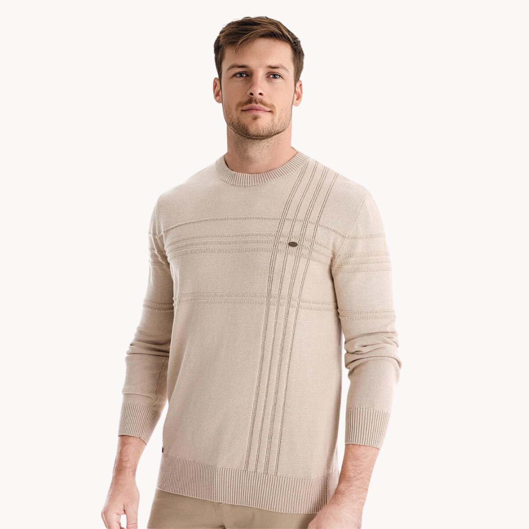 Rylan | Stylish men's sweater with checkered design
