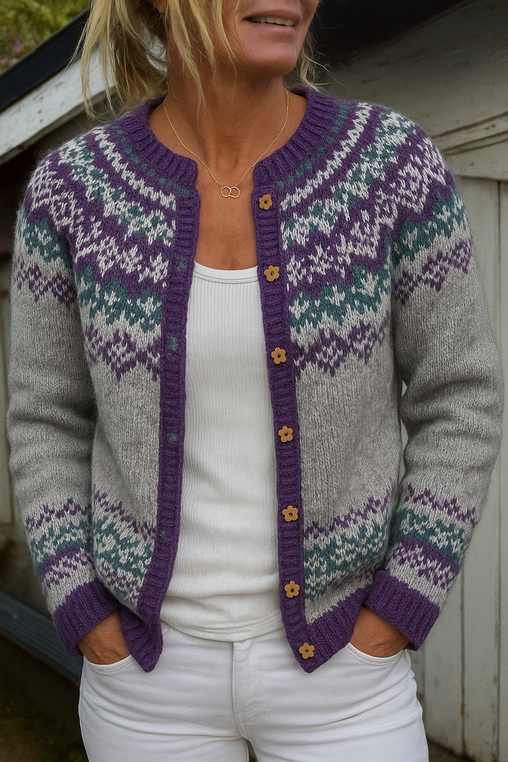 Naomi | Vintage Icelandic Cardigan