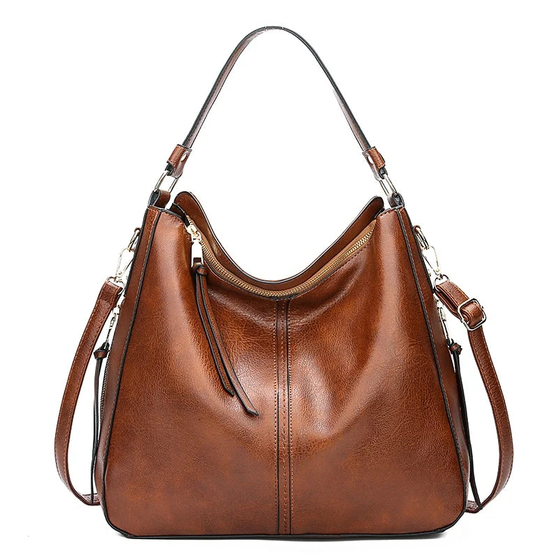Leather Shoulder Bag - View 1.0 | Avenly London