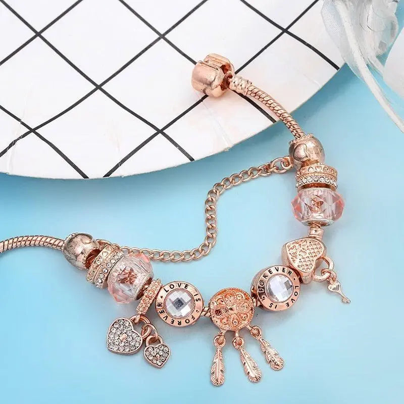 Sterling Silver Dreamcatcher Charm Bracelet - View 3.0 | Avenly London