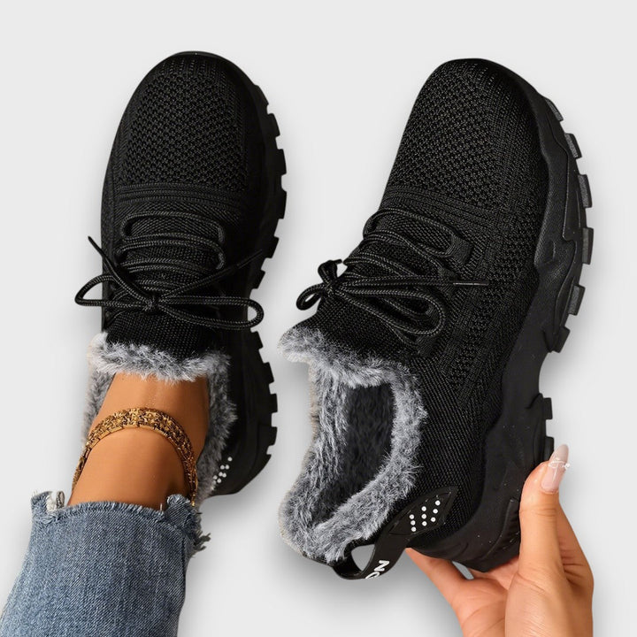 Lace-Up Winter Sneakers - View 1.0 | Avenly London