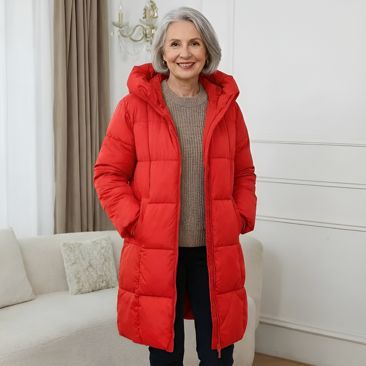 Down Jacket with Hood - View 1.0 | Avenly London