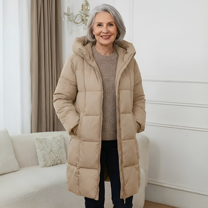 Down Jacket with Hood - View 4.0 | Avenly London