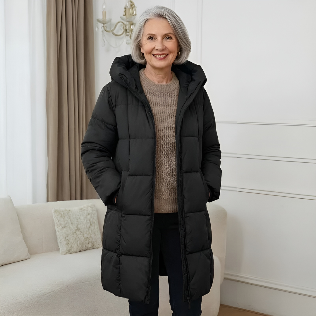 Down Jacket with Hood - View 3.0 | Avenly London