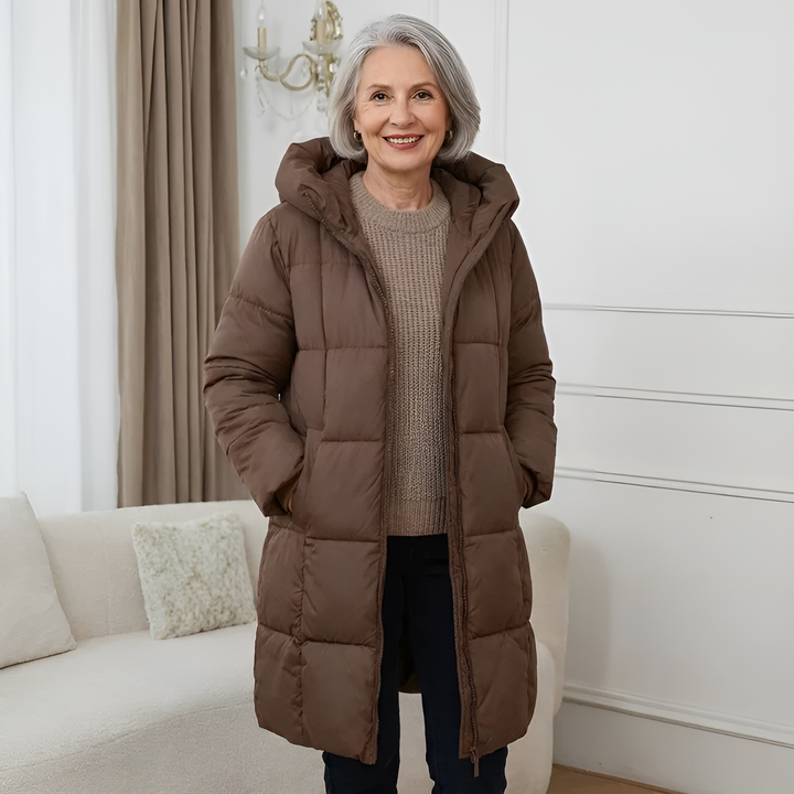 Down Jacket with Hood - View 2.0 | Avenly London