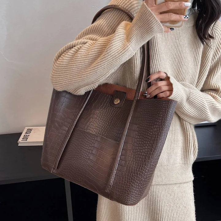 Croc Shoulder Bag - View 5.0 | Avenly London